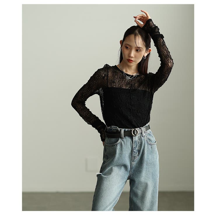 コーデの幅広がる花柄モチーフ総レーストップス レディース ファッション | Sawa a la mode | 詳細画像15 