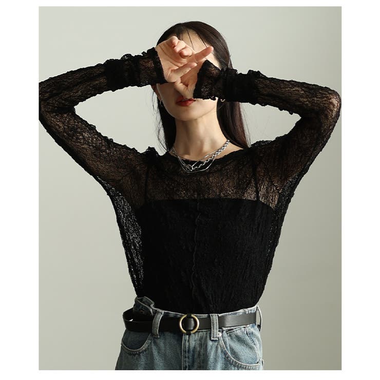 コーデの幅広がる花柄モチーフ総レーストップス レディース ファッション | Sawa a la mode | 詳細画像16 