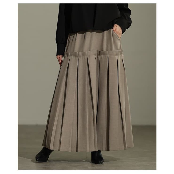 大人の品格漂うプリーツ切替ロングスカート レディース ボトムス | Sawa a la mode | 詳細画像12 