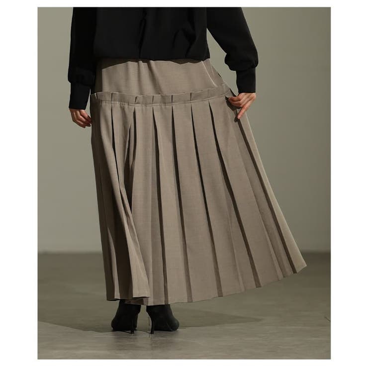 大人の品格漂うプリーツ切替ロングスカート レディース ボトムス | Sawa a la mode | 詳細画像15 