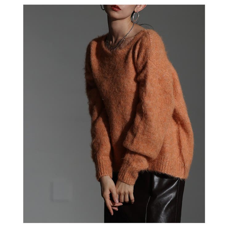 ふんわり心地うっとりソフトシャギーボートネックプルオーバー レディース ファッシ… | Sawa a la mode | 詳細画像4 