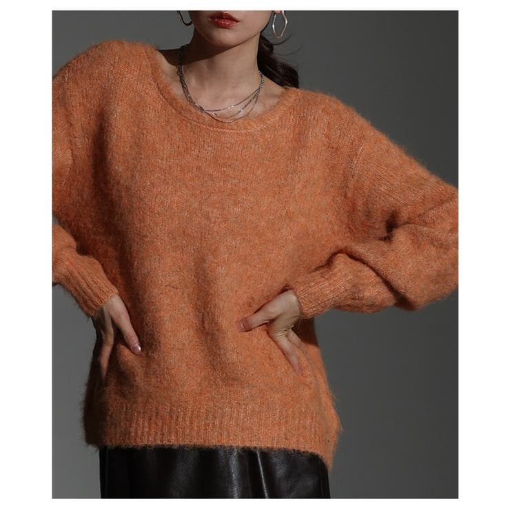 ふんわり心地うっとりソフトシャギーボートネックプルオーバー レディース ファッシ… | Sawa a la mode | 詳細画像7 