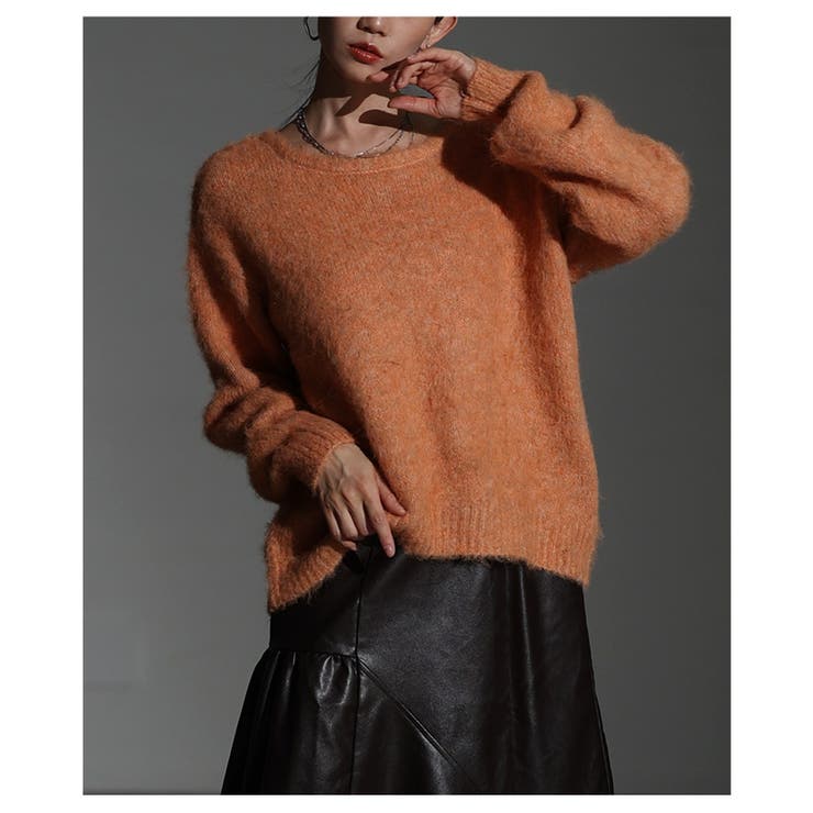 ふんわり心地うっとりソフトシャギーボートネックプルオーバー レディース ファッシ… | Sawa a la mode | 詳細画像9 