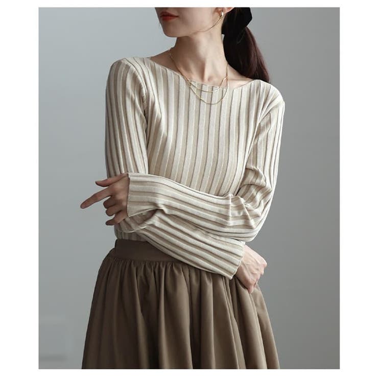 すっきり美シルエットワイドリブプルオーバー レディース トップス | Sawa a la mode | 詳細画像9 