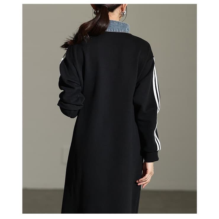 人と差がつくデニムアクセントロングスウェットワンピース レディース ワンピース | Sawa a la mode | 詳細画像14 