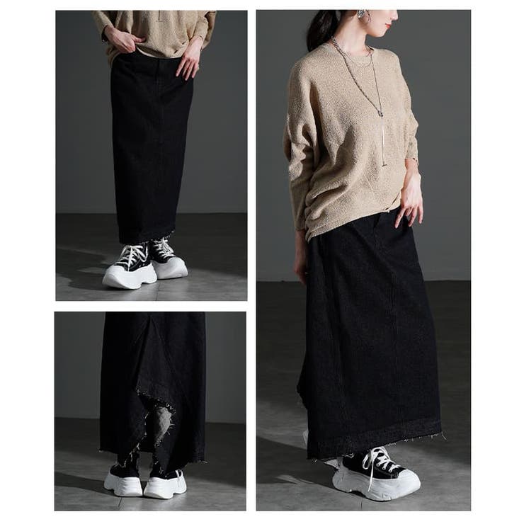 後ろ姿で差がつくバックフレアヘムデニムスカート レディース ボトムス | Sawa a la mode | 詳細画像17 