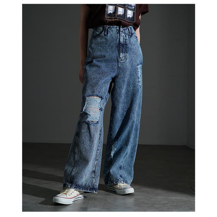 穿くだけでサマになるデニムダメージパンツ レディース パンツ | Sawa a la mode | 詳細画像8 