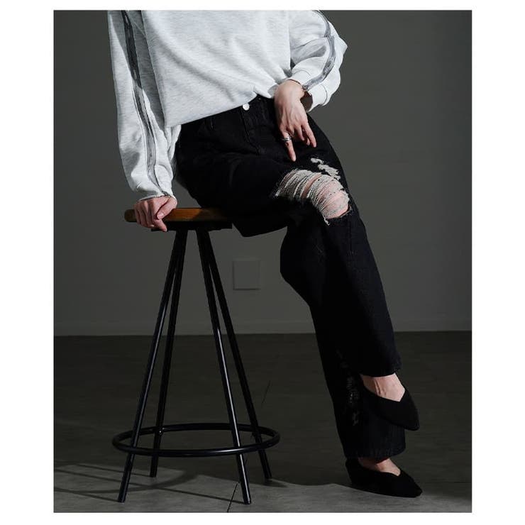 穿くだけでサマになるデニムダメージパンツ レディース パンツ | Sawa a la mode | 詳細画像18 