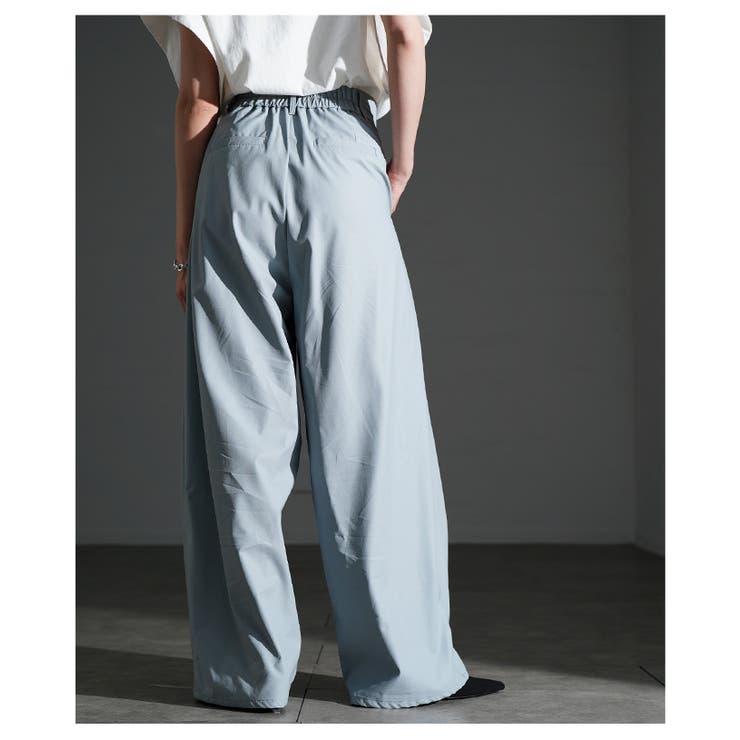 大人スパイス効かすフェイクレザータックワイドパンツ レディース ファッション | Sawa a la mode | 詳細画像15 