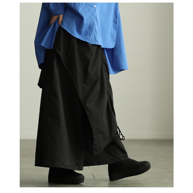 個性が光るドロストレイヤードスカートライクワイドパンツ レディース ファッション | Sawa a la mode | 詳細画像22 