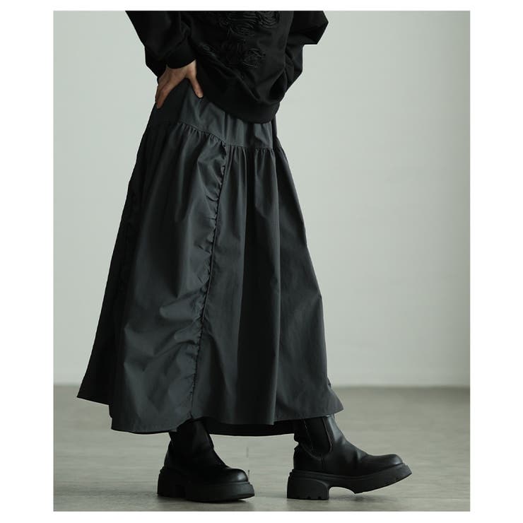 シルエットで魅せるパネル切替変形ギャザースカート レディース ファッション | Sawa a la mode | 詳細画像16 