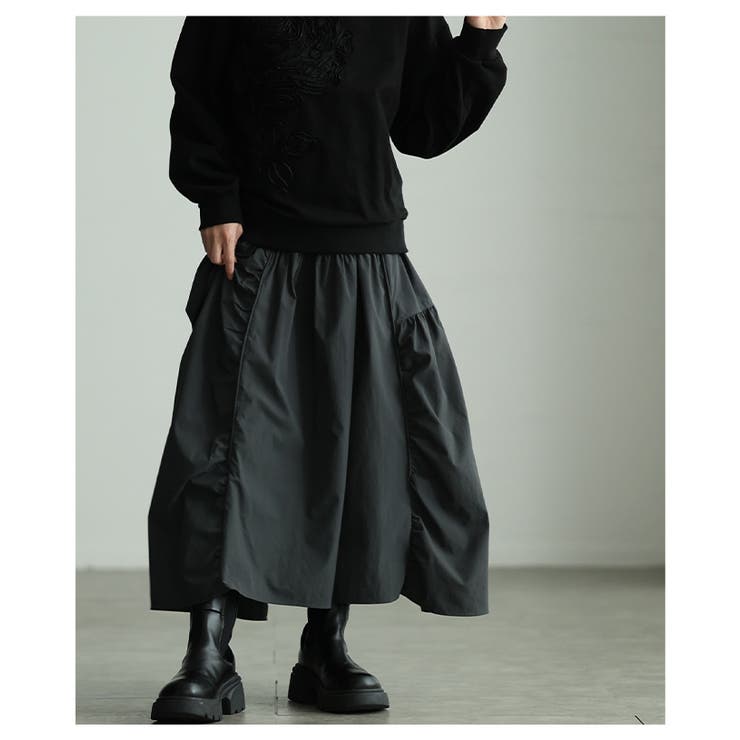 シルエットで魅せるパネル切替変形ギャザースカート レディース ファッション | Sawa a la mode | 詳細画像20 