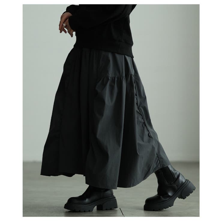 シルエットで魅せるパネル切替変形ギャザースカート レディース ファッション | Sawa a la mode | 詳細画像21 