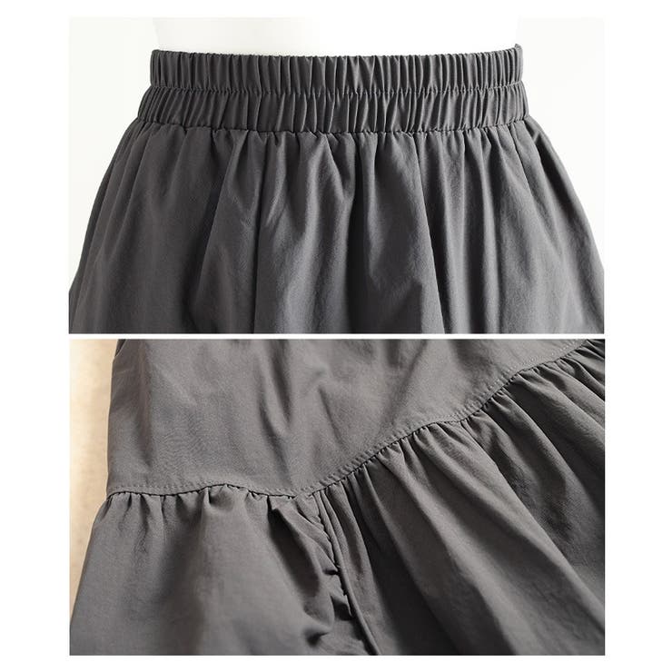 シルエットで魅せるパネル切替変形ギャザースカート レディース ファッション | Sawa a la mode | 詳細画像23 