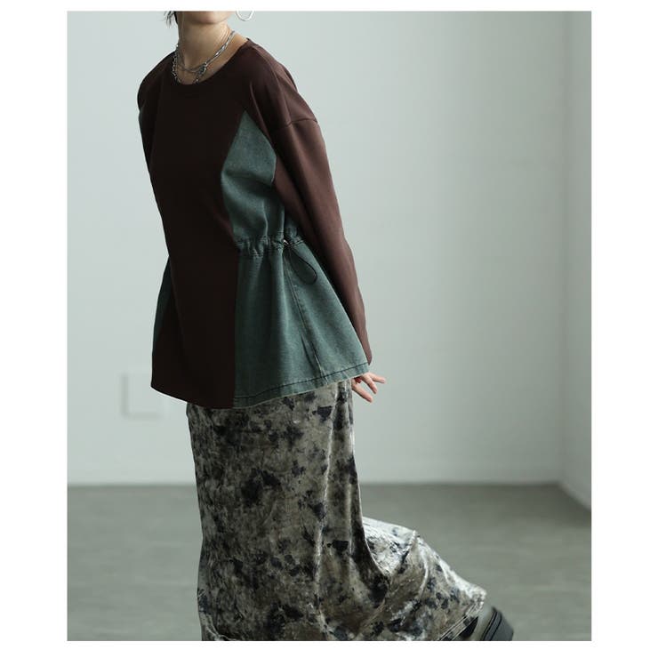 ヴィンテージムード漂う異素材デニムドロストプルオーバー レディース ファッション | Sawa a la mode | 詳細画像22 
