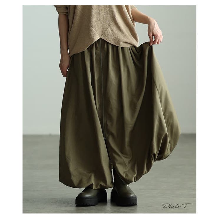 シンプルなのに印象的なフロントジップバルーンスカート レディース スカート | Sawa a la mode | 詳細画像2 