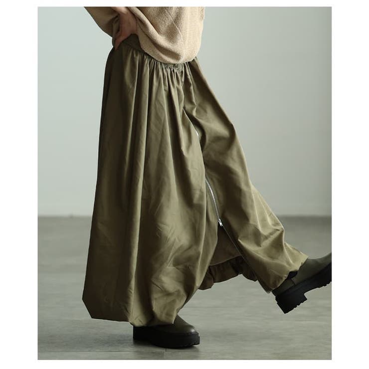 シンプルなのに印象的なフロントジップバルーンスカート レディース スカート | Sawa a la mode | 詳細画像8 