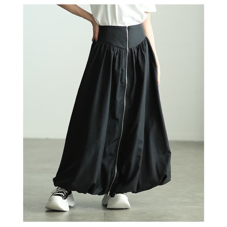 シンプルなのに印象的なフロントジップバルーンスカート レディース スカート | Sawa a la mode | 詳細画像12 