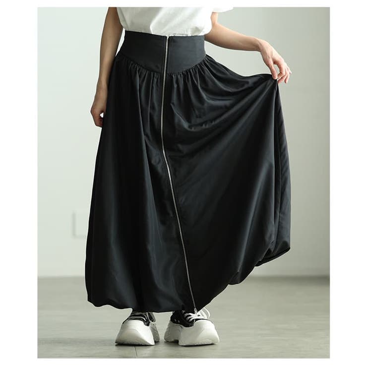シンプルなのに印象的なフロントジップバルーンスカート レディース スカート | Sawa a la mode | 詳細画像15 