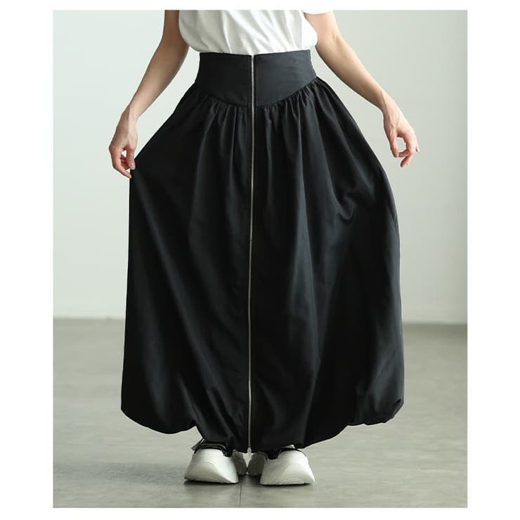 シンプルなのに印象的なフロントジップバルーンスカート レディース スカート | Sawa a la mode | 詳細画像18 