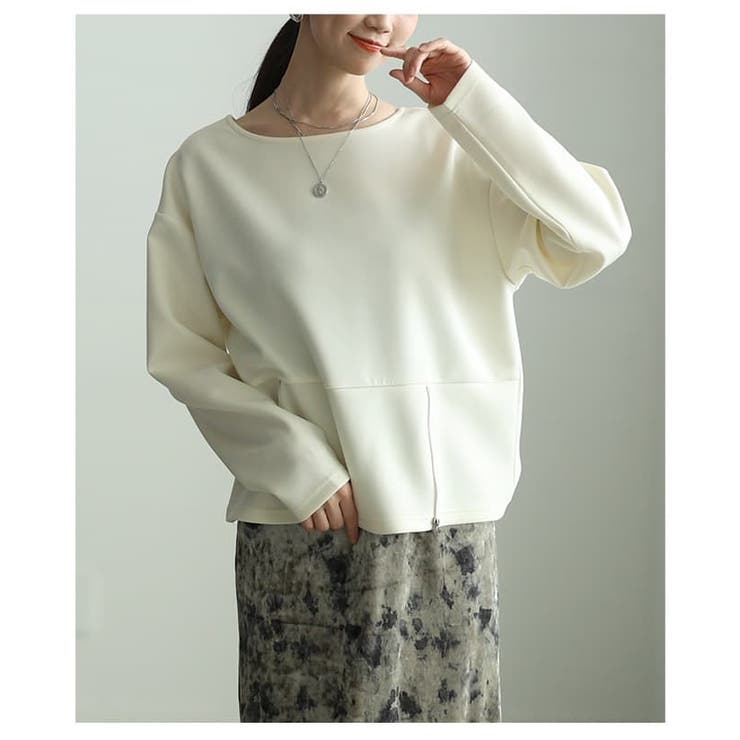 シルエットを操るフロントファスナー2WAYプルオーバー レディース トップス | Sawa a la mode | 詳細画像12 