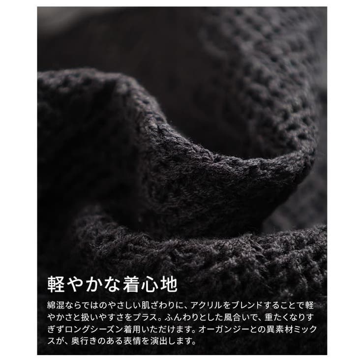 透け感で魅せるシアードッキングプルオーバー レディース トップス | Sawa a la mode | 詳細画像11 