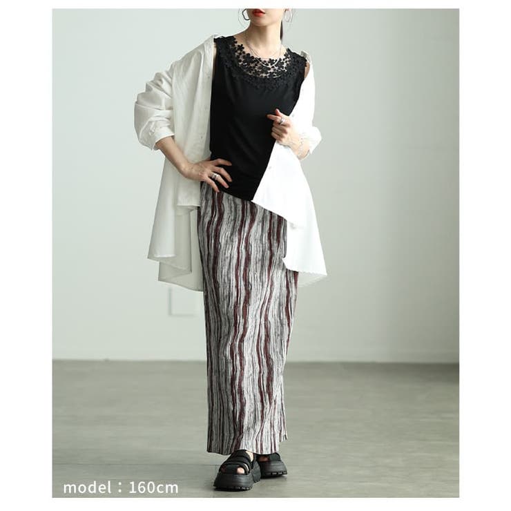 重ねるだけで華やぐ前後2WAYレースネックタンクトップ レディース トップス | Sawa a la mode | 詳細画像13 