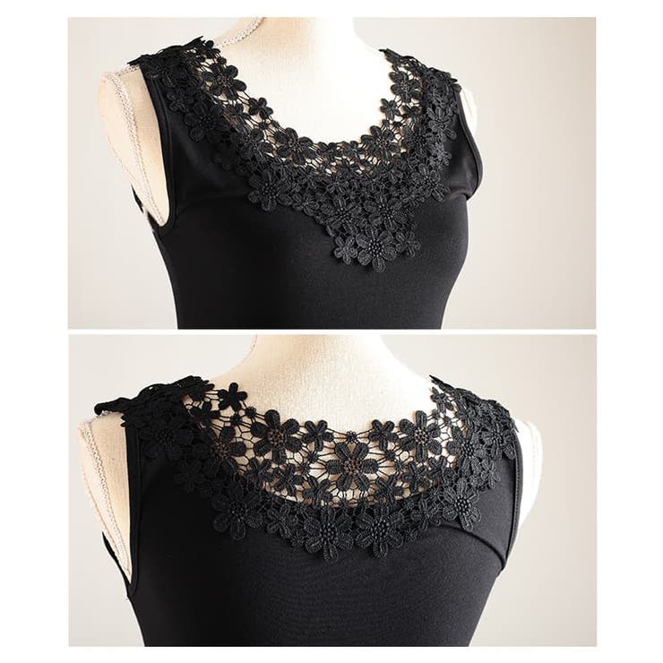 重ねるだけで華やぐ前後2WAYレースネックタンクトップ レディース トップス | Sawa a la mode | 詳細画像19 