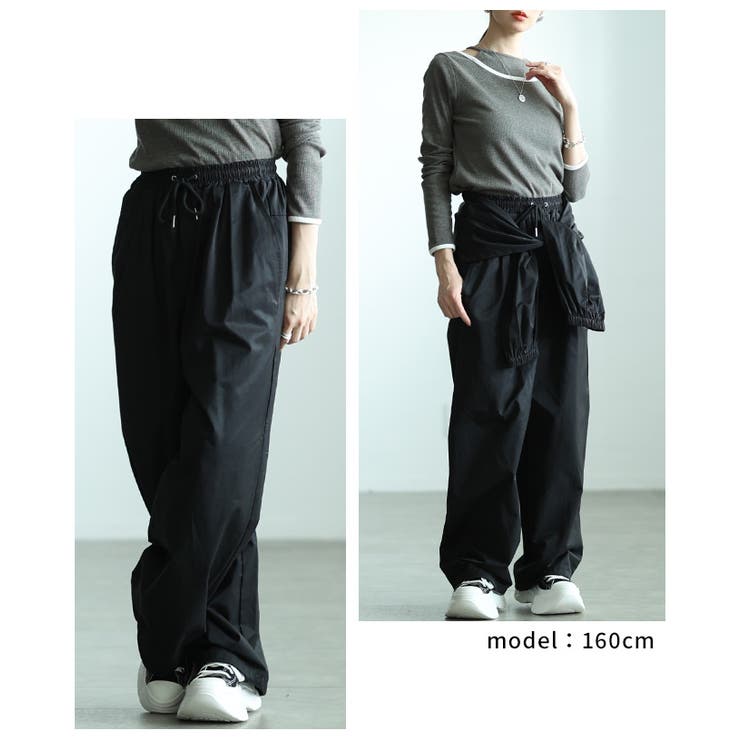 着こなし変えるウエスト巻き2wayワイドジョガーパンツ レディース ファッション | Sawa a la mode | 詳細画像8 