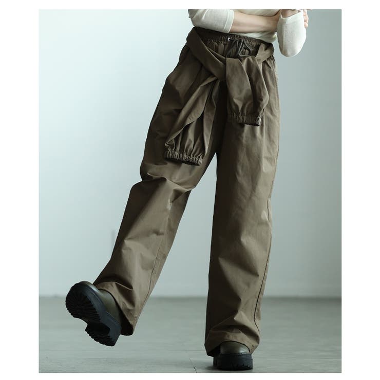着こなし変えるウエスト巻き2wayワイドジョガーパンツ レディース ファッション | Sawa a la mode | 詳細画像19 