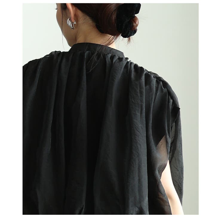 ふんわり包み込むオーガンジーバルーンシルエットブラウス レディース ファッション | Sawa a la mode | 詳細画像20 