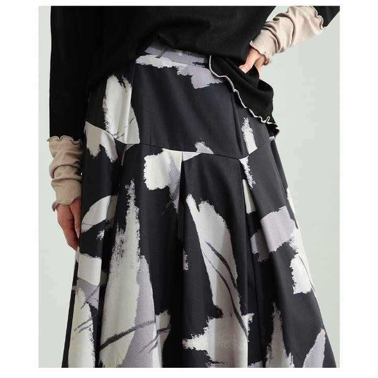 存在感引き立つペイント柄タックバルーンスカート レディース ファッション | Sawa a la mode | 詳細画像21 