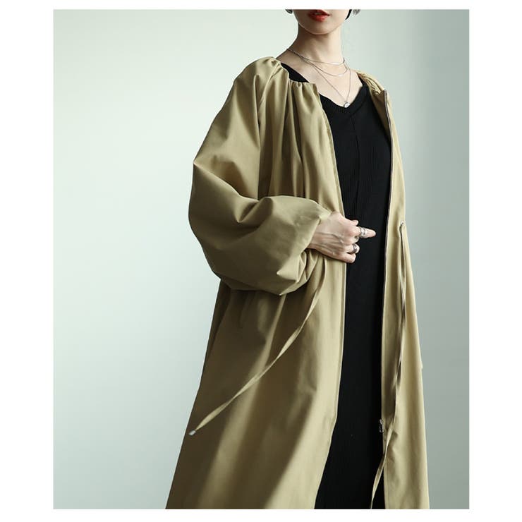 可愛いひと匙宿るバルーンスリーブドロストロングコート レディース ファッション | Sawa a la mode | 詳細画像14 