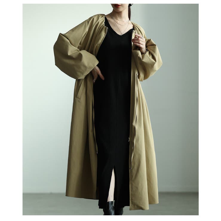 可愛いひと匙宿るバルーンスリーブドロストロングコート レディース ファッション | Sawa a la mode | 詳細画像16 