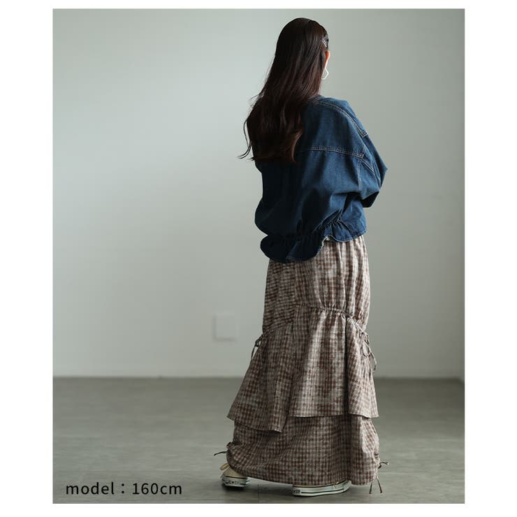 遊び心漂うチェック柄アシンメトリードロストスカート レディース ファッション | Sawa a la mode | 詳細画像16 