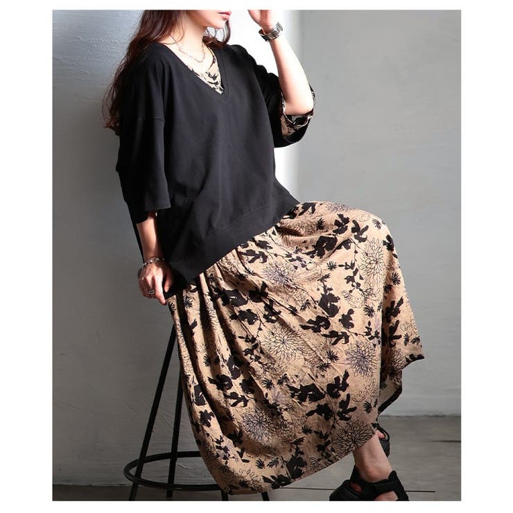 トレンド感を重ねるオーバーシルエットVネックプルオーバー レディース ファッショ… | Sawa a la mode | 詳細画像9 