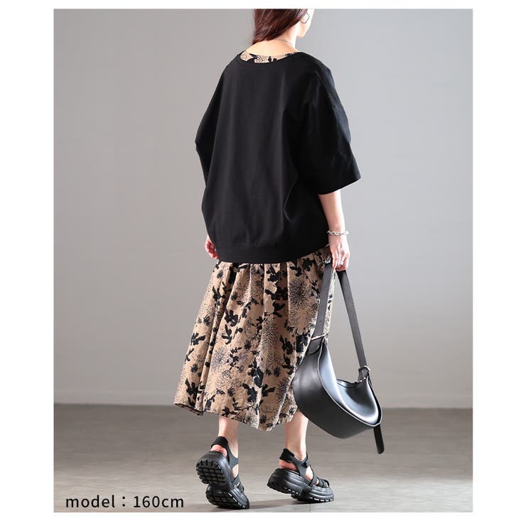 トレンド感を重ねるオーバーシルエットVネックプルオーバー レディース ファッショ… | Sawa a la mode | 詳細画像13 