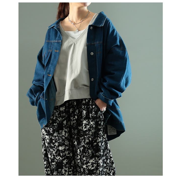 トレンド感を重ねるオーバーシルエットVネックプルオーバー レディース ファッショ… | Sawa a la mode | 詳細画像22 