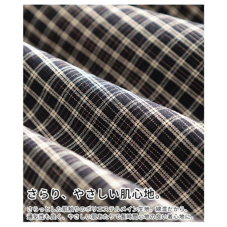 ラフ感漂うチェック柄フーディーオーバーシャツ レディース ファッション | Sawa a la mode | 詳細画像13 