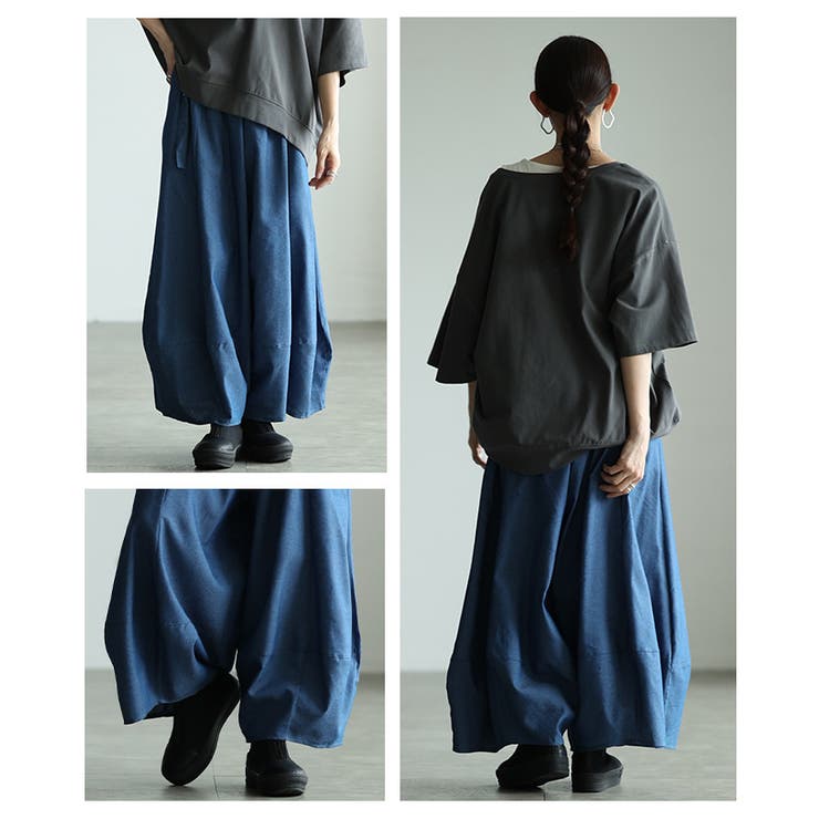 今っぽバランス描く立体コクーンシルエットワイドパンツ レディース ファッション | Sawa a la mode | 詳細画像19 
