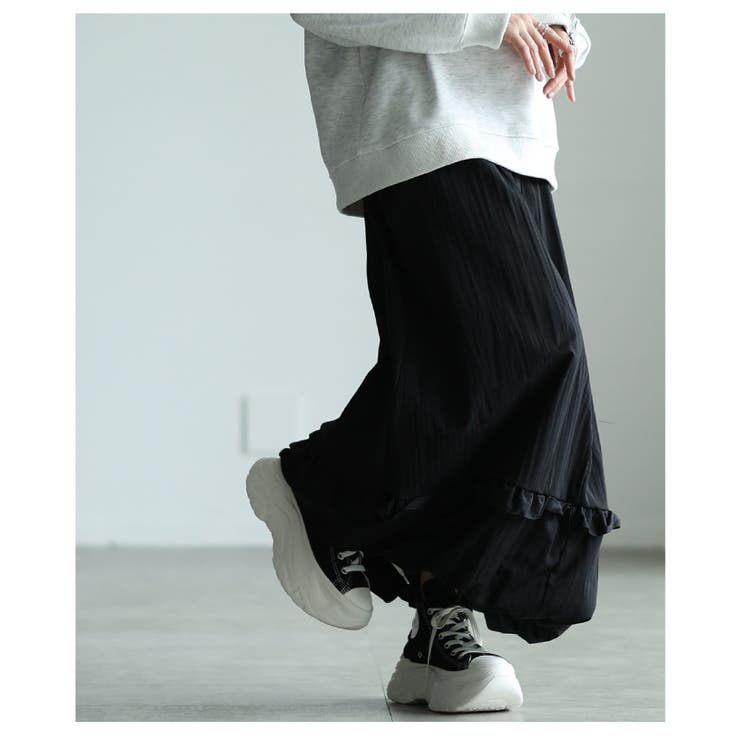 若見えするフリルラインバルーンシルエットスカート レディース ファッション | Sawa a la mode | 詳細画像8 