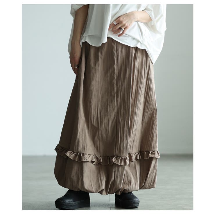 若見えするフリルラインバルーンシルエットスカート レディース ファッション | Sawa a la mode | 詳細画像12 