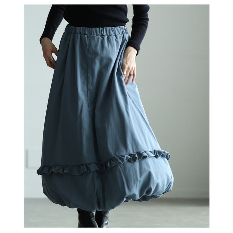 若見えするフリルラインバルーンシルエットスカート レディース ファッション | Sawa a la mode | 詳細画像15 