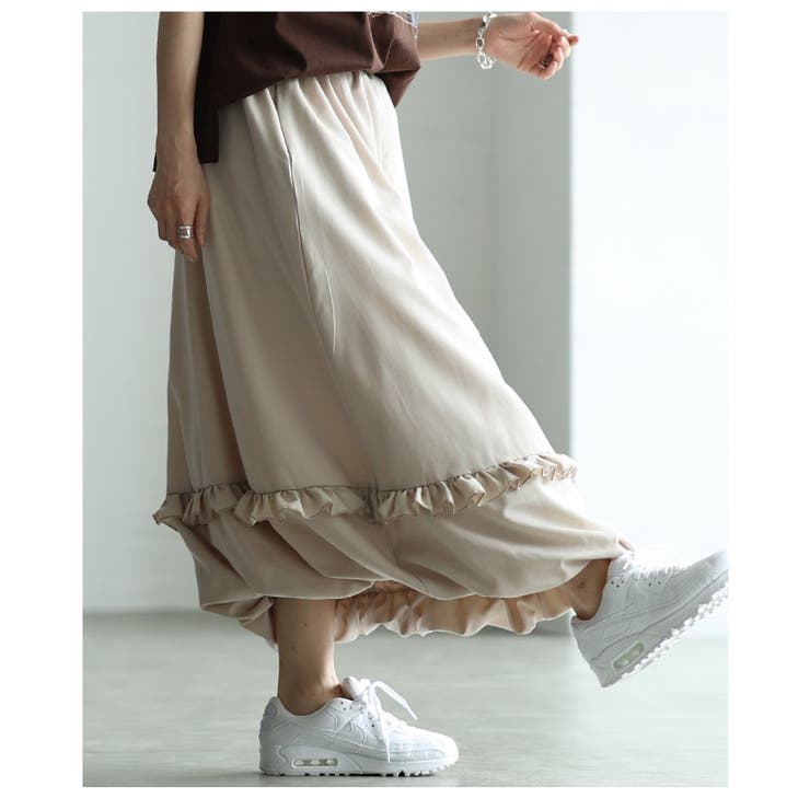 若見えするフリルラインバルーンシルエットスカート レディース ファッション | Sawa a la mode | 詳細画像20 