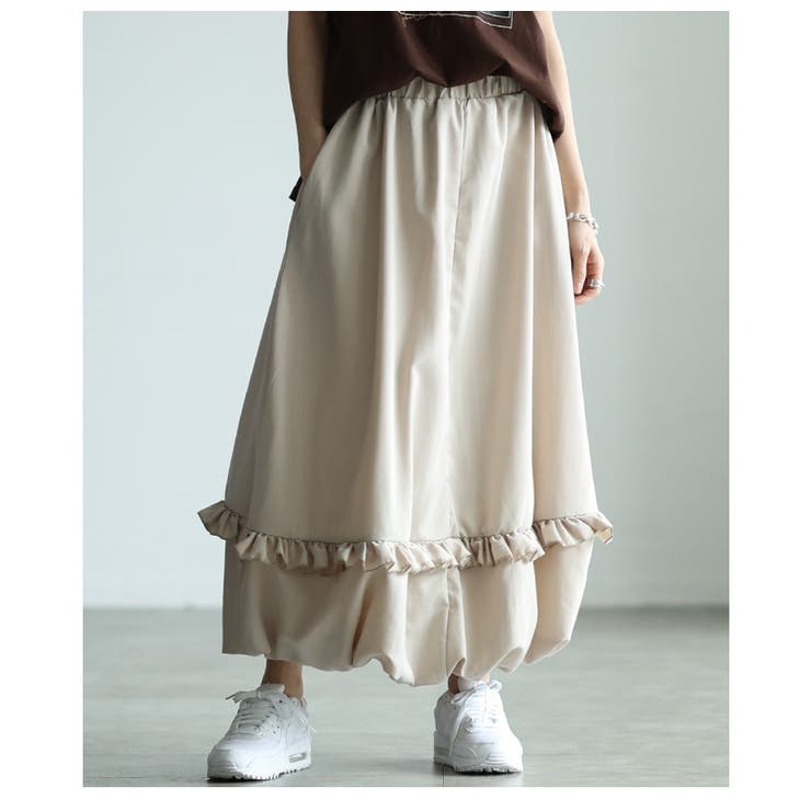 若見えするフリルラインバルーンシルエットスカート レディース ファッション | Sawa a la mode | 詳細画像22 