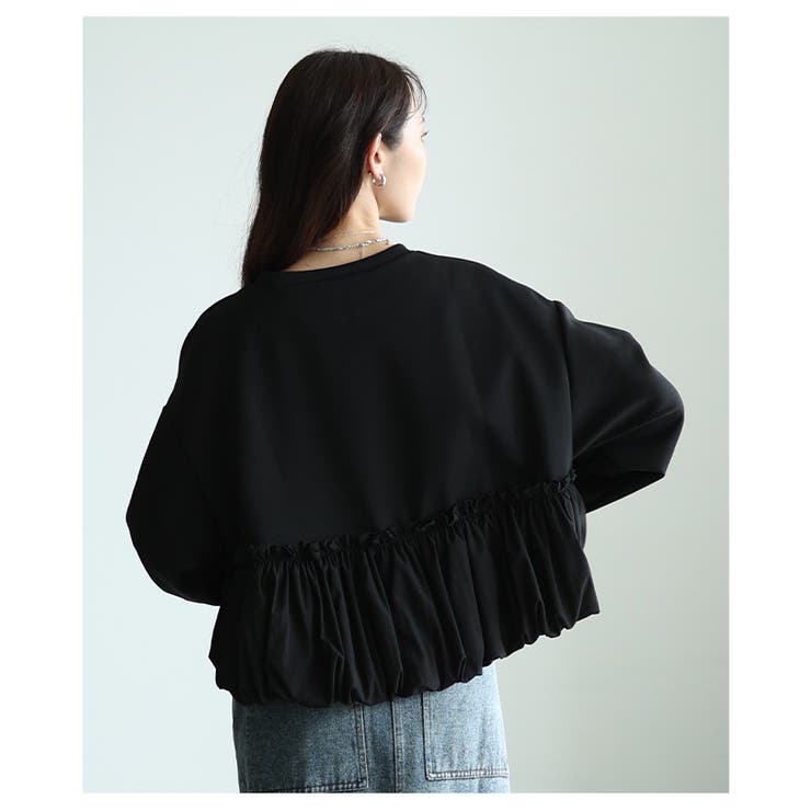 立体フォルムで着映える異素材バルーンプルオーバー レディース ファッション | Sawa a la mode | 詳細画像10 