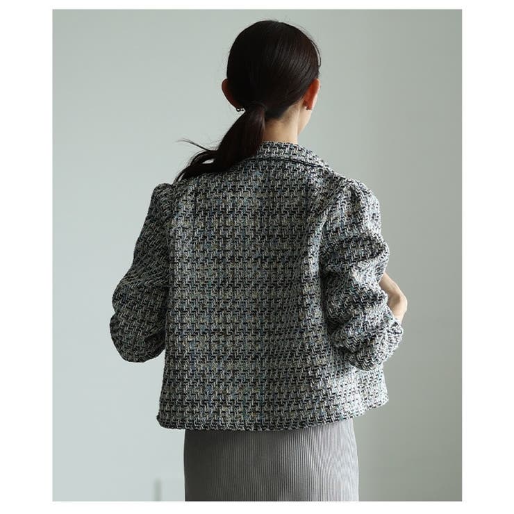 一瞬で格上げするパフスリーブツイードジャケット レディース ファッション | Sawa a la mode | 詳細画像8 