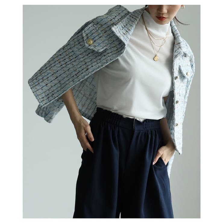 一瞬で格上げするパフスリーブツイードジャケット レディース ファッション | Sawa a la mode | 詳細画像20 