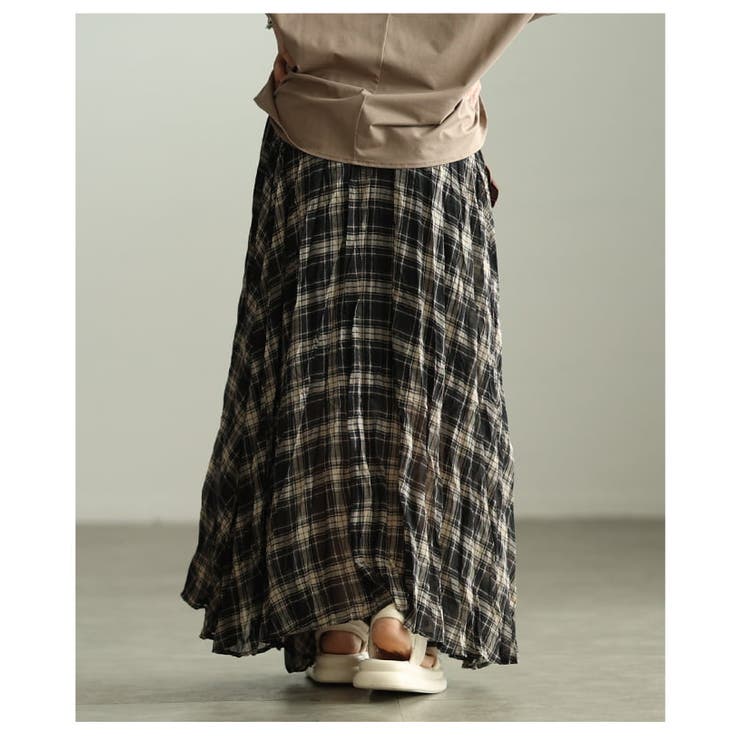 一枚で洒落るタータンチェックフレアスカート レディース スカート | Sawa a la mode | 詳細画像14 