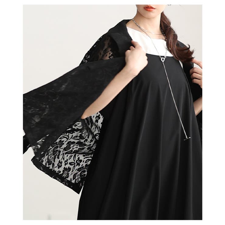 高見え感度抜群な花柄クロシェレーステーラードジャケット レディース ファッション | Sawa a la mode | 詳細画像4 